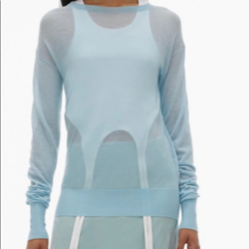 In Search Of Helmut Lang Foam Cashmere Crewneck Sweater, size Small
